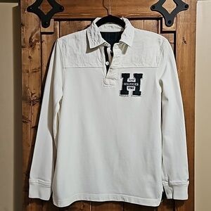 Tommy Hilfiger Boys XL Blue Quilted Polo Shirt